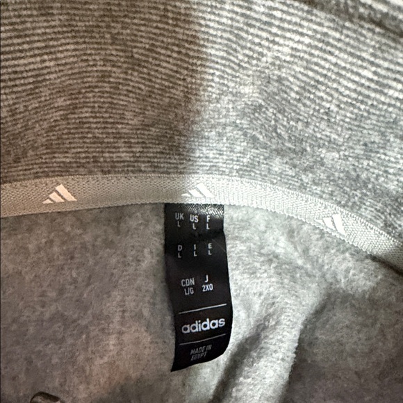 Adidas Heather Gray Zip-Up Jacket - Picture 7 of 9